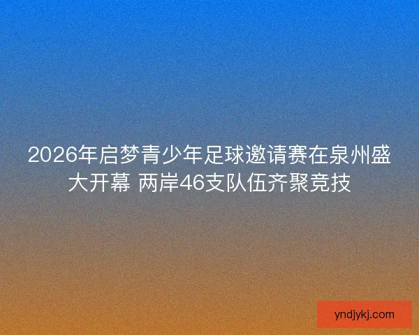 2026年启梦青少年足球邀请赛在泉州盛大开幕 两岸46支队伍齐聚竞技